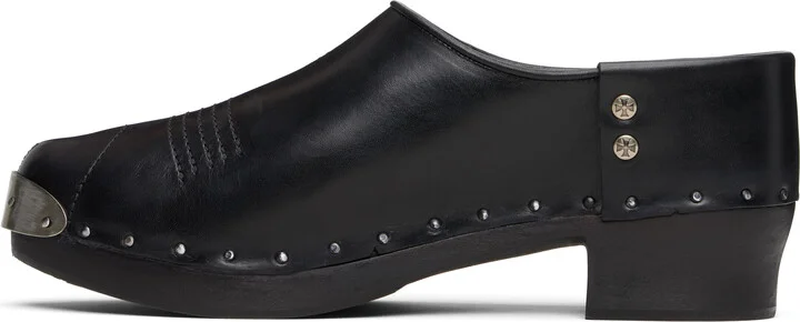 Enfants Riches Déprimés Black Calfskin Clogs - Image 3