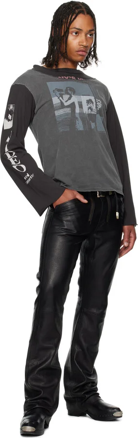Enfants Riches Déprimés Black Calfskin Clogs - Image 5