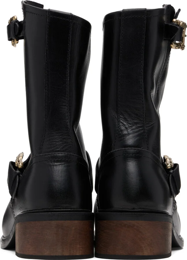 Enfants Riches Déprimés Black Calfskin Engineer Boots - Image 2