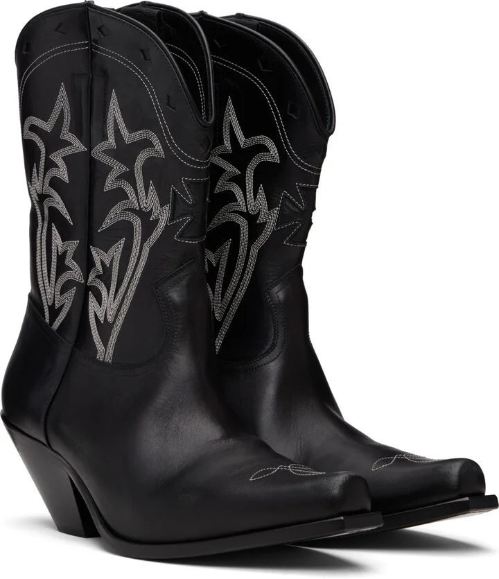 Enfants Riches Déprimés Black Cowboy Boots - Image 4
