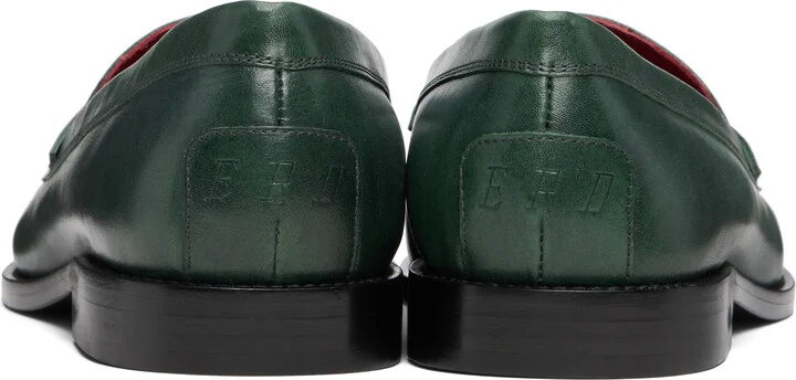 Enfants Riches Déprimés Green Penny Loafers - Image 2