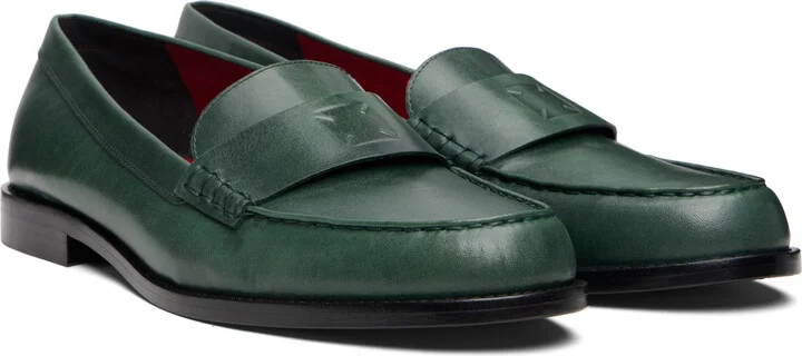 Enfants Riches Déprimés Green Penny Loafers - Image 4