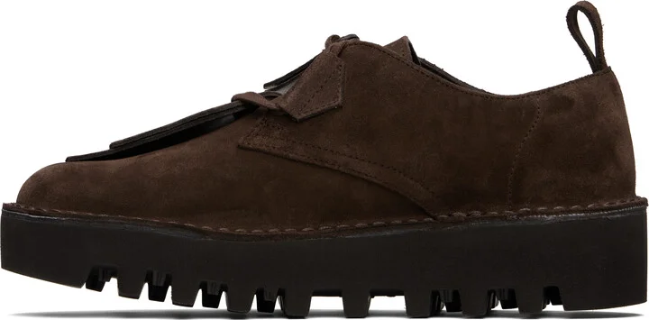 Engineered Garments Brown Clarks Originals Edition Desert Khan EG Derbys - Image 3