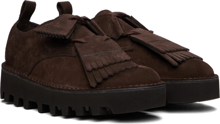 Engineered Garments Brown Clarks Originals Edition Desert Khan EG Derbys - Image 4