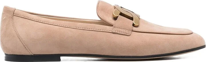 Engraved Chain-Link Loafers