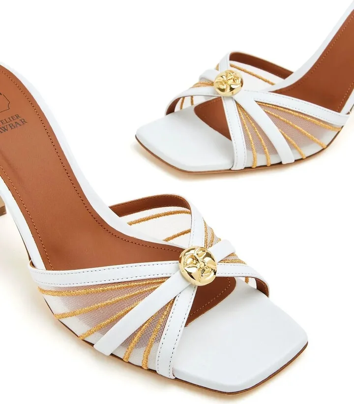 Engraved-Detail 70mm Sandals - Image 4