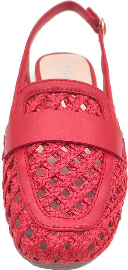 Enrica Raffia Slingback Flat - Image 2