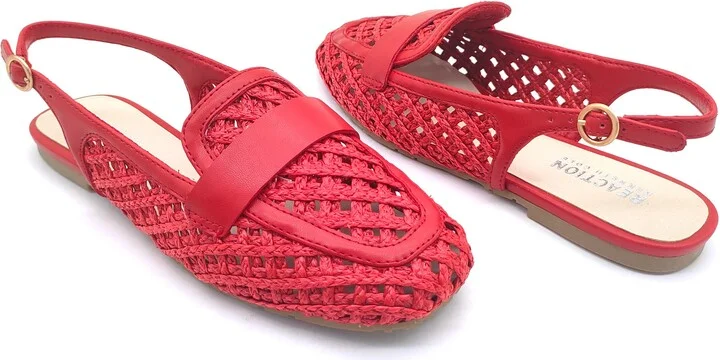 Enrica Raffia Slingback Flat - Image 8