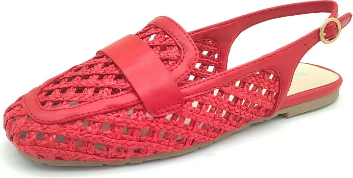 Enrica Raffia Slingback Flat - Image 9