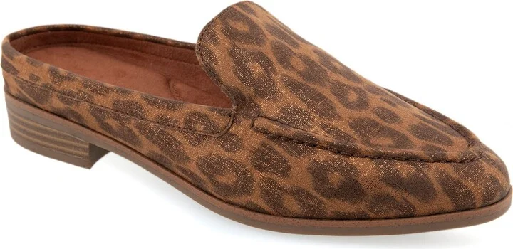 LEOPARD METALLIC FAUX SUEDE