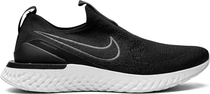 Epic Phantom React Flyknit "Black/Black/White" sneakers