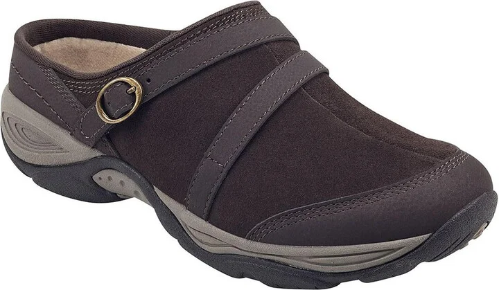 Equinox Womens Leather Sip On Slipper Shoes