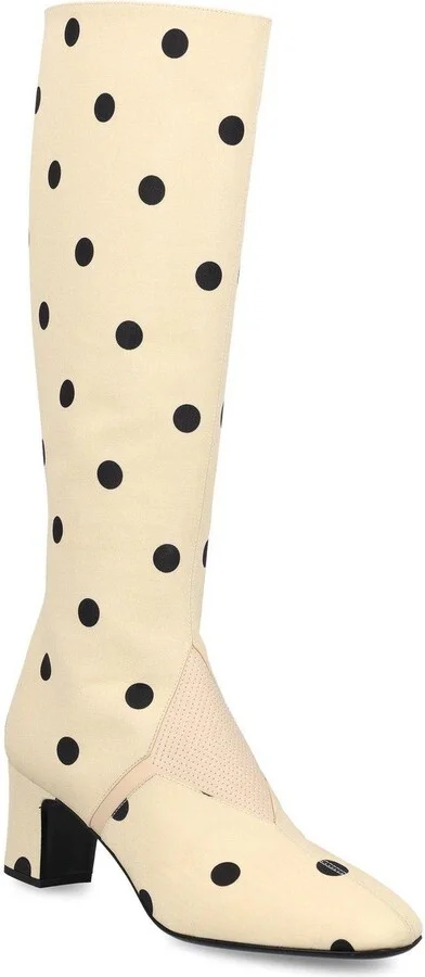 Equivoque Polka Dot Printed Boots - Image 2
