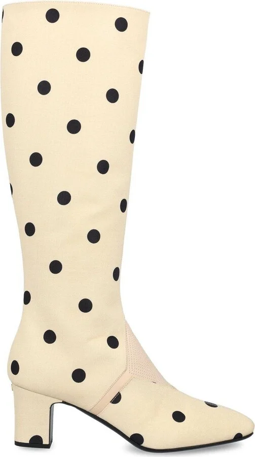 Equivoque Polka Dot Printed Boots