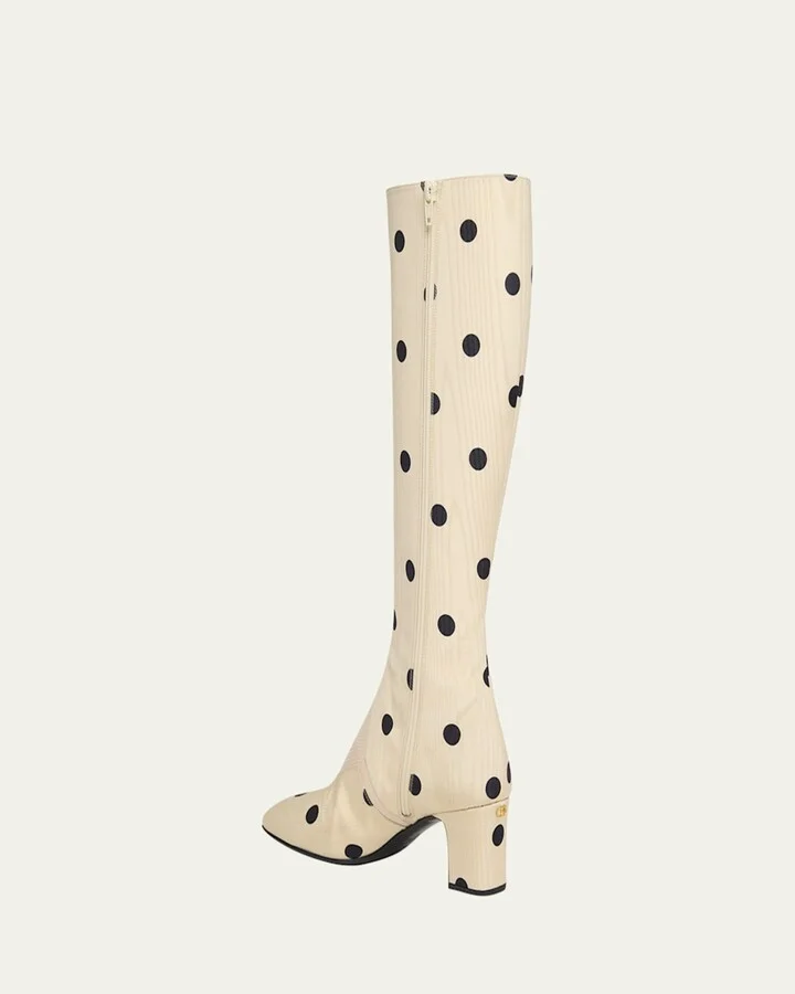 Equivoque Tall Polka Dot Boots - Image 2