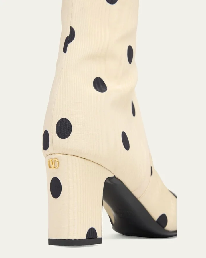 Equivoque Tall Polka Dot Boots - Image 8
