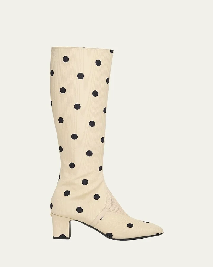 Equivoque Tall Polka Dot Boots
