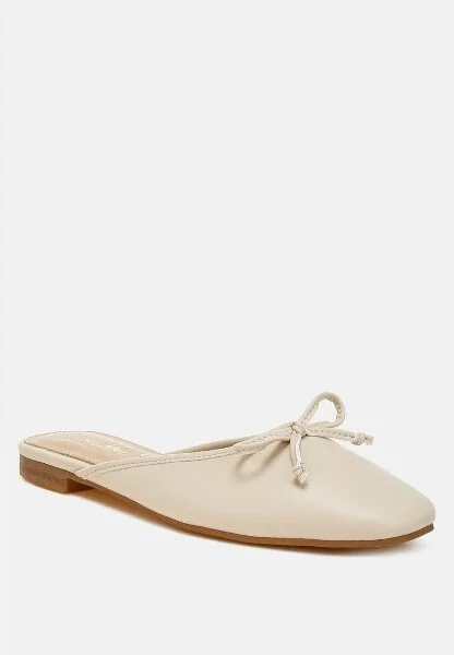Eras Bow Slip-On Flat Mules Women - Image 3