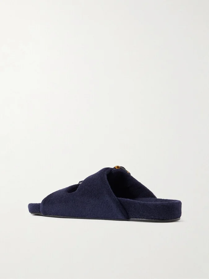 Eres - Daphnee Cotton-terry Slides - Blue - Image 3