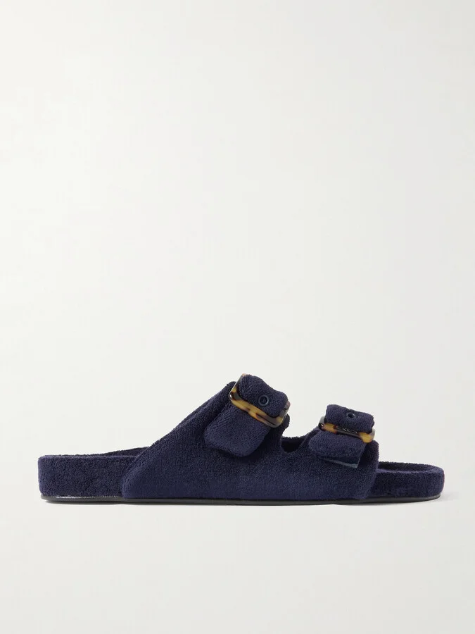 Eres - Daphnee Cotton-terry Slides - Blue