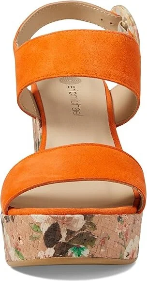 Eric Michael Athens Women's Sandals Orange : EU 41 (US Women's 10-11) M (B), Leather - Image 2