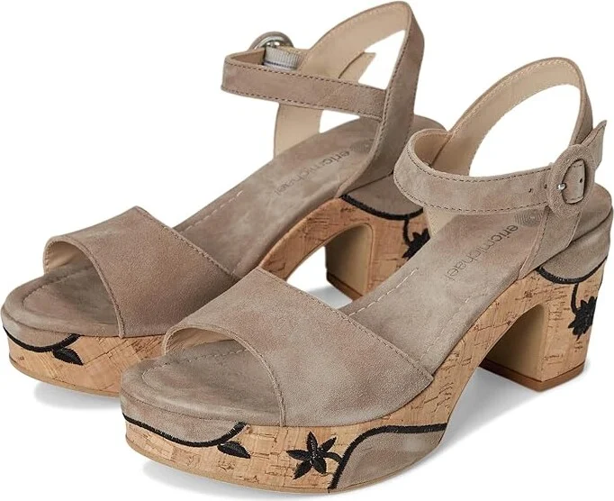 Eric Michael Bella Women's Shoes Taupe : EU 36 (US Women's 5.5-6) M (B), Leather