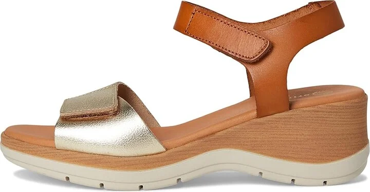 Eric Michael Caroline Women's Sandals Tan/Gold : EU 41 (US Women's 10-11) M (B), Leather - Image 6