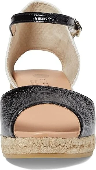 Eric Michael Cash Women's Wedge Shoes Black : EU 37 (US Women's 6.5-7) M (B), Leather/Textile - Image 2