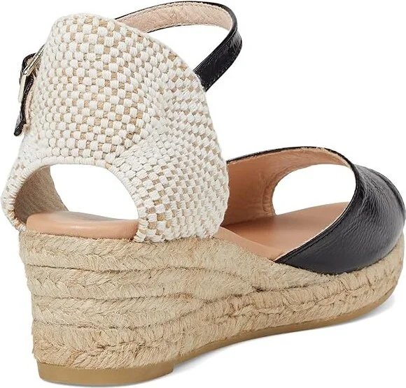 Eric Michael Cash Women's Wedge Shoes Black : EU 37 (US Women's 6.5-7) M (B), Leather/Textile - Image 4