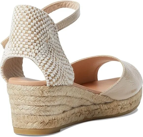 Eric Michael Cash Women's Wedge Shoes Cream : EU 40 (US Women's 9.5-10) M (B), Leather/Textile - Image 4