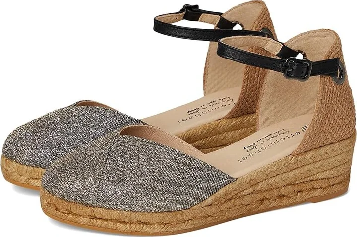 Eric Michael Copa Women's Shoes Metallic : EU 37 (US Women's 6.5-7) M (B), Leather