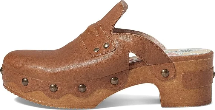 Eric Michael Delphi Women's Clog Shoes Cognac : EU 37 (US Women's 6.5-7) M (B), Leather - Image 5