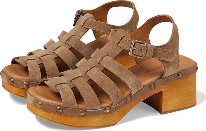 Eric Michael Desi Women's Sandals Taupe : EU 36 (US Women's 5.5-6) M (B), Leather
