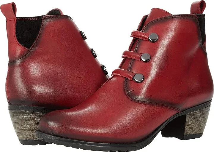 Eric Michael Faye Women's Boots Red : EU 40 (US Women's 9.5-10) M (B), Leather
