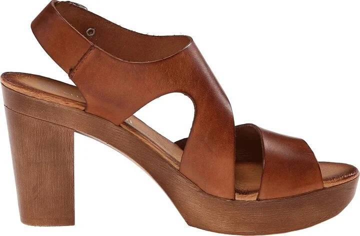 Eric Michael Ginger High Heels Brown : EU 36 (US Women's 5.5-6) M (B), Leather - Image 8