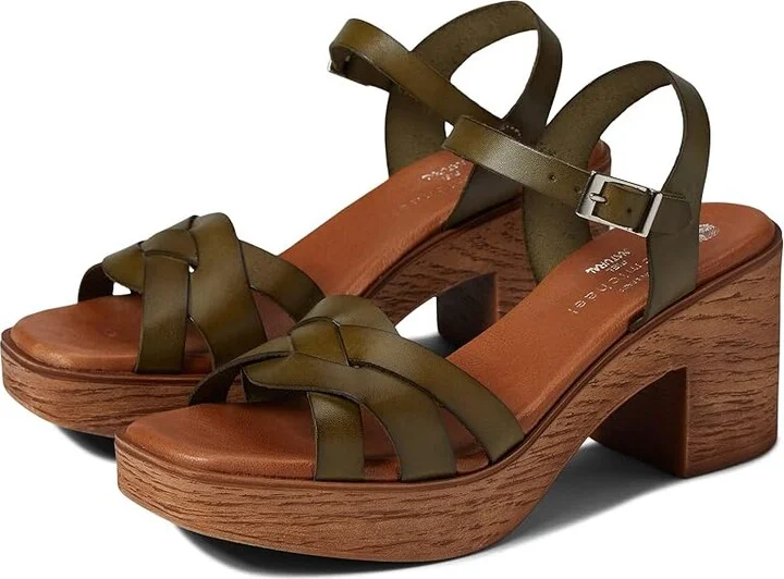 Eric Michael Heidi Women's Shoes Green : EU 36 (US Women's 5.5-6) M (B), Leather