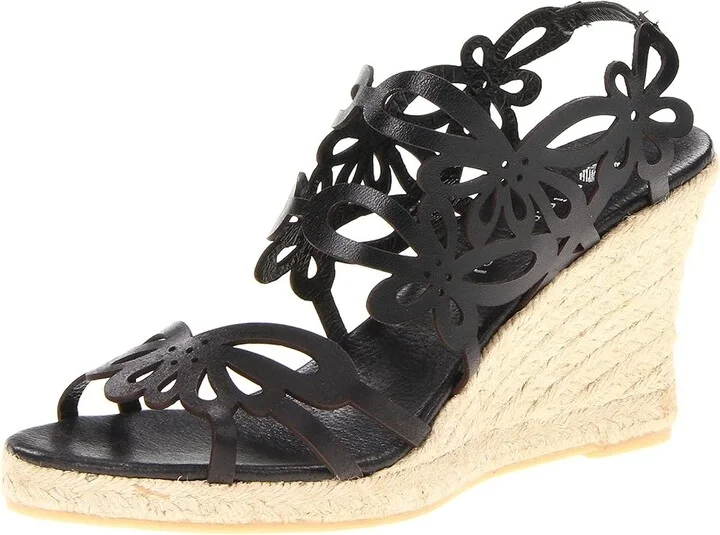 Eric Michael Jillian Women's Wedge Shoes Black : EU 36 (US Women's 5.5-6) M (B), Leather - Image 2