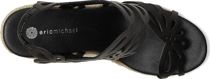 Eric Michael Jillian Women's Wedge Shoes Black : EU 36 (US Women's 5.5-6) M (B), Leather - Image 3