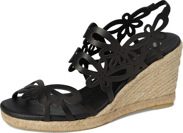 Eric Michael Jillian Women's Wedge Shoes Black : EU 36 (US Women's 5.5-6) M (B), Leather - Image 6