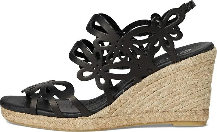 Eric Michael Jillian Women's Wedge Shoes Black : EU 36 (US Women's 5.5-6) M (B), Leather - Image 7