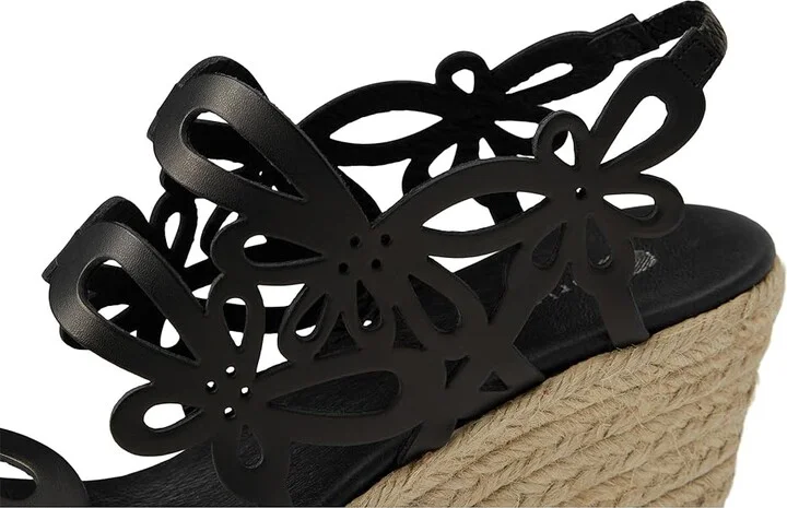 Eric Michael Jillian Women's Wedge Shoes Black : EU 36 (US Women's 5.5-6) M (B), Leather - Image 8