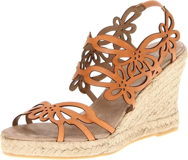 Eric Michael Jillian Women's Wedge Shoes Brown : EU 39 (US Women's 8.5-9) M (B), Leather - Image 2