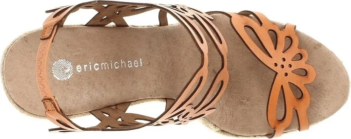 Eric Michael Jillian Women's Wedge Shoes Brown : EU 39 (US Women's 8.5-9) M (B), Leather - Image 3