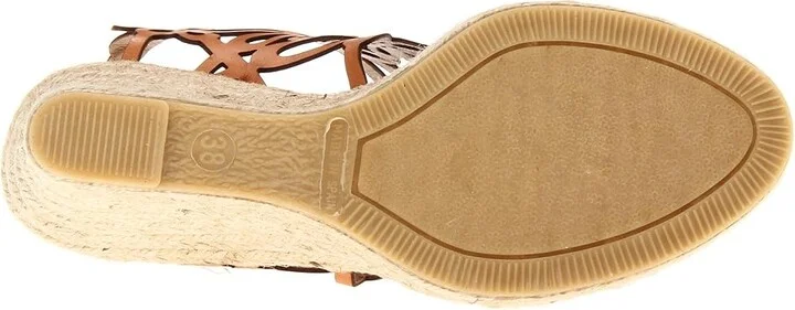 Eric Michael Jillian Women's Wedge Shoes Brown : EU 39 (US Women's 8.5-9) M (B), Leather - Image 4