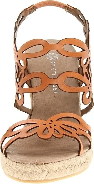 Eric Michael Jillian Women's Wedge Shoes Brown : EU 39 (US Women's 8.5-9) M (B), Leather - Image 6