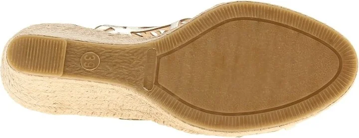 Eric Michael Jillian Women's Wedge Shoes Gold : EU 36 (US Women's 5.5-6) M (B), Leather - Image 4