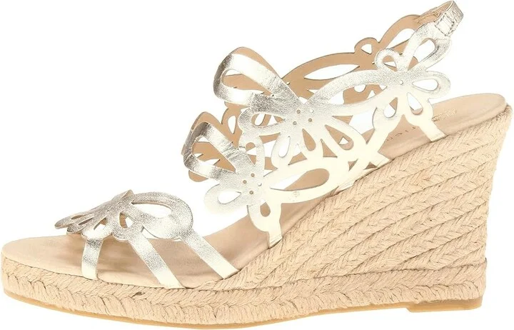 Eric Michael Jillian Women's Wedge Shoes Gold : EU 36 (US Women's 5.5-6) M (B), Leather - Image 7