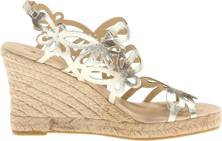 Eric Michael Jillian Women's Wedge Shoes Gold : EU 36 (US Women's 5.5-6) M (B), Leather - Image 8