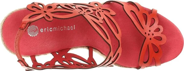 Eric Michael Jillian Women's Wedge Shoes Red : EU 37 (US Women's 6.5-7) M (B), Leather - Image 3