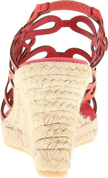 Eric Michael Jillian Women's Wedge Shoes Red : EU 37 (US Women's 6.5-7) M (B), Leather - Image 5